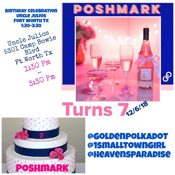 Poshmark Turns 7 Birthday FT Worth Choc Pinata